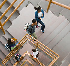 Students on Stairs