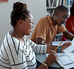Classmates in Library